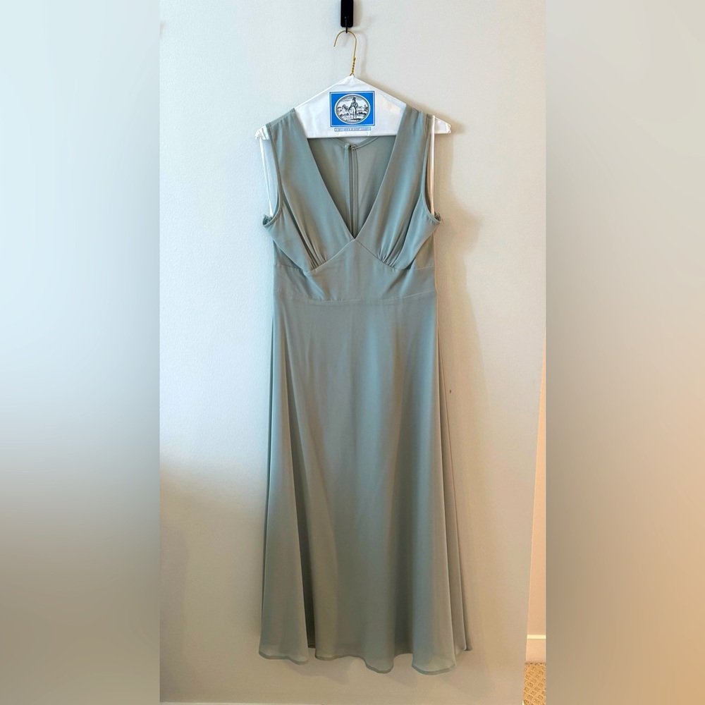 BHLDN Green Midi Dress Bridesmaid